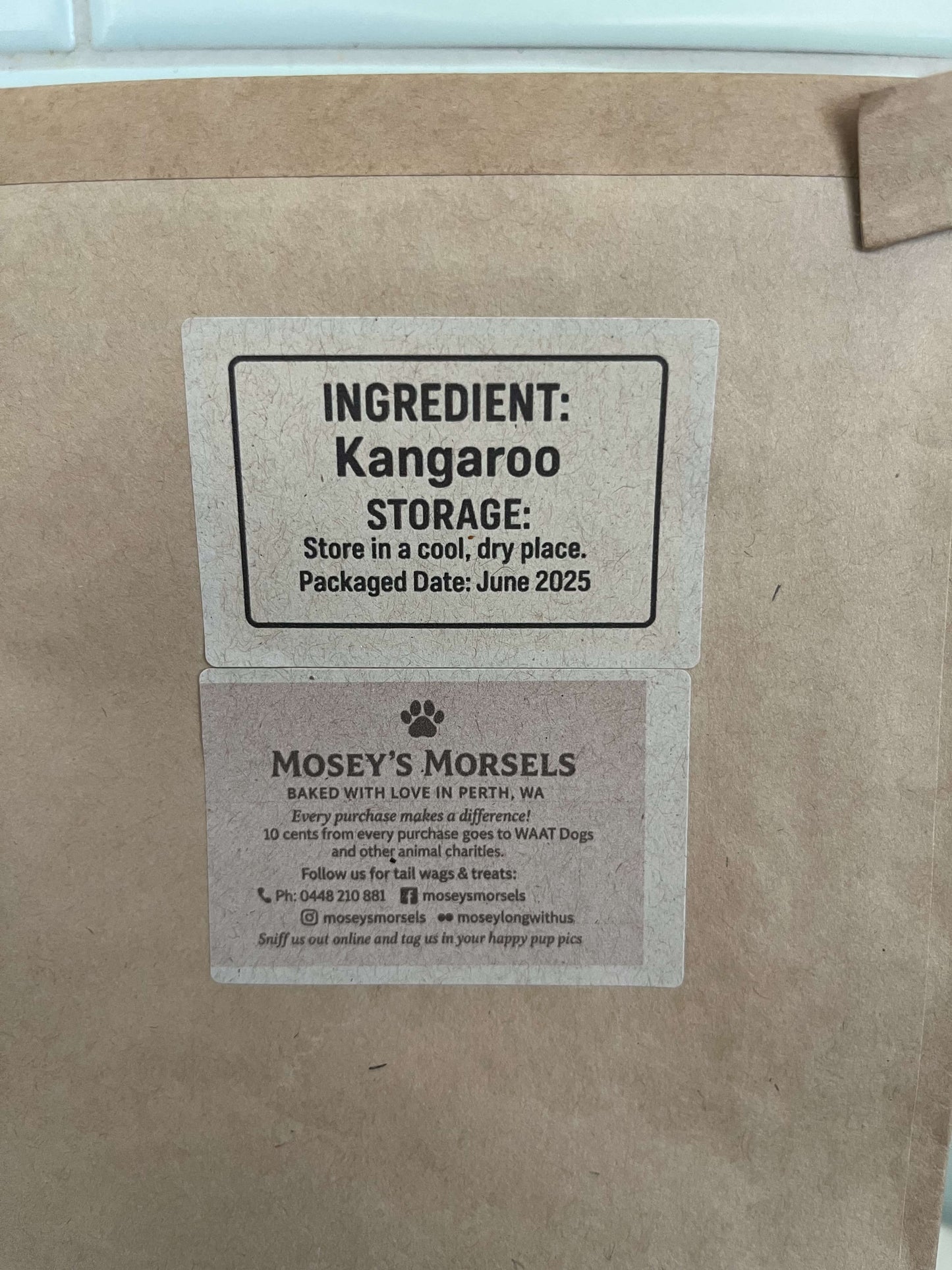 Mosey’s Morsels Kangaroo Jerky (Dehydrated)