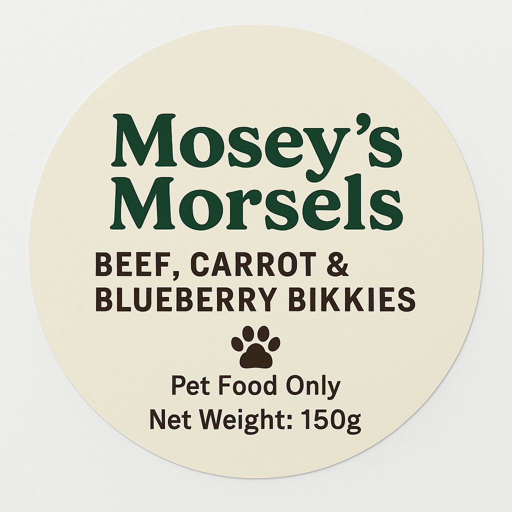 Beef, Carrot, & Blueberry Biscuits