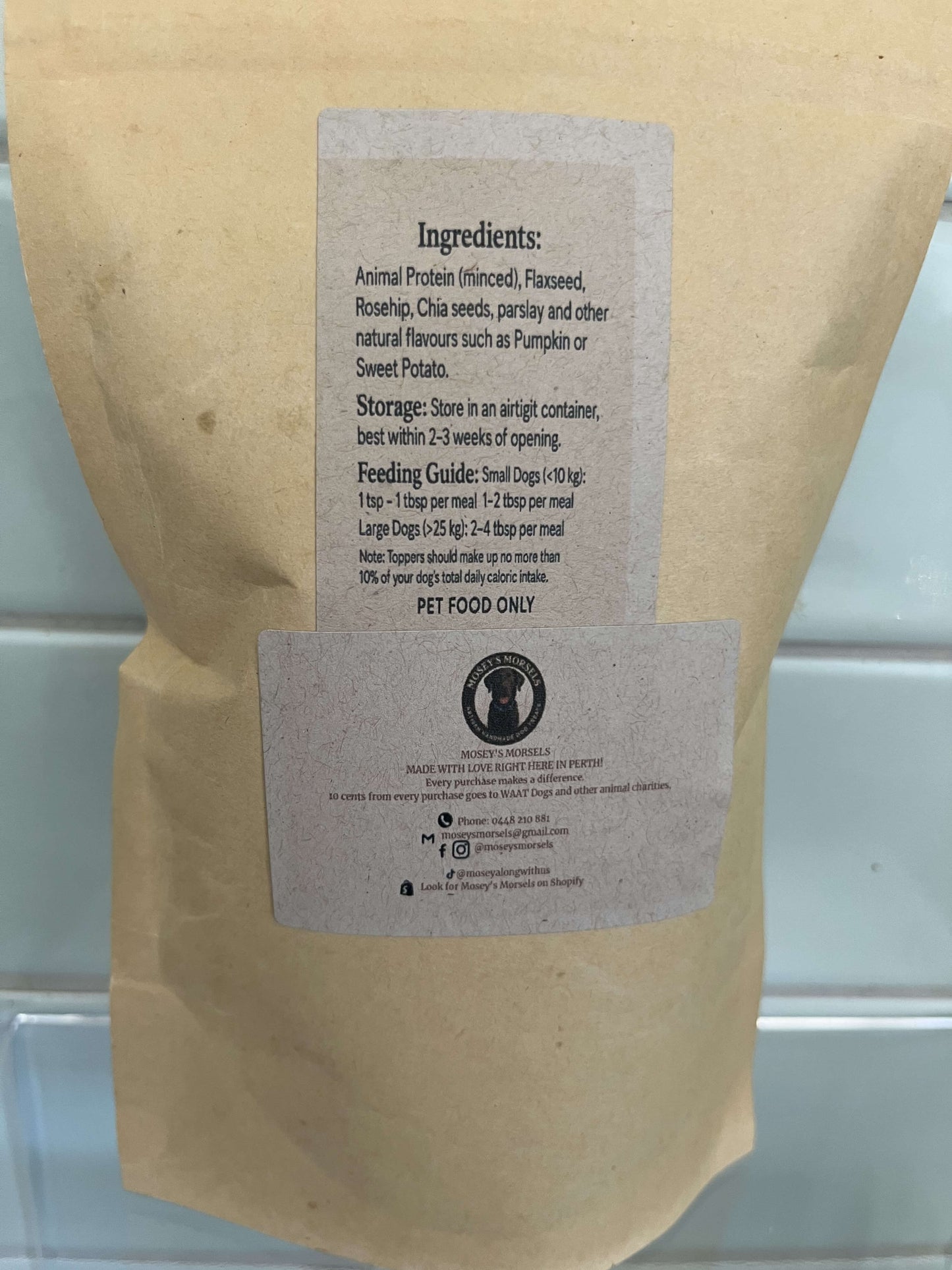 Mosey's Kangaroo & Rosehip Meal Topper