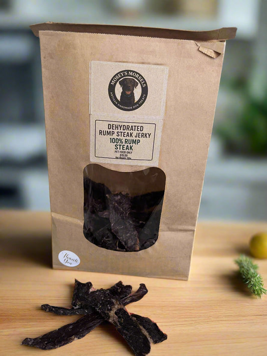 Mosey’s Morsels Rump Steak Jerky (Dehydrated)